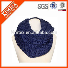 wholesale warm new style fashion winter knitted infinity scarf